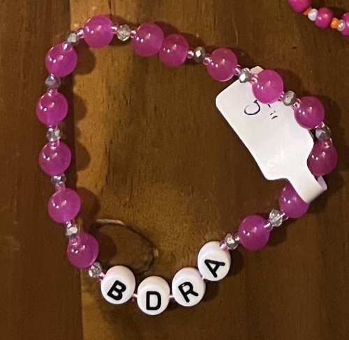 BDRA Bracelet, Pink, 5" long